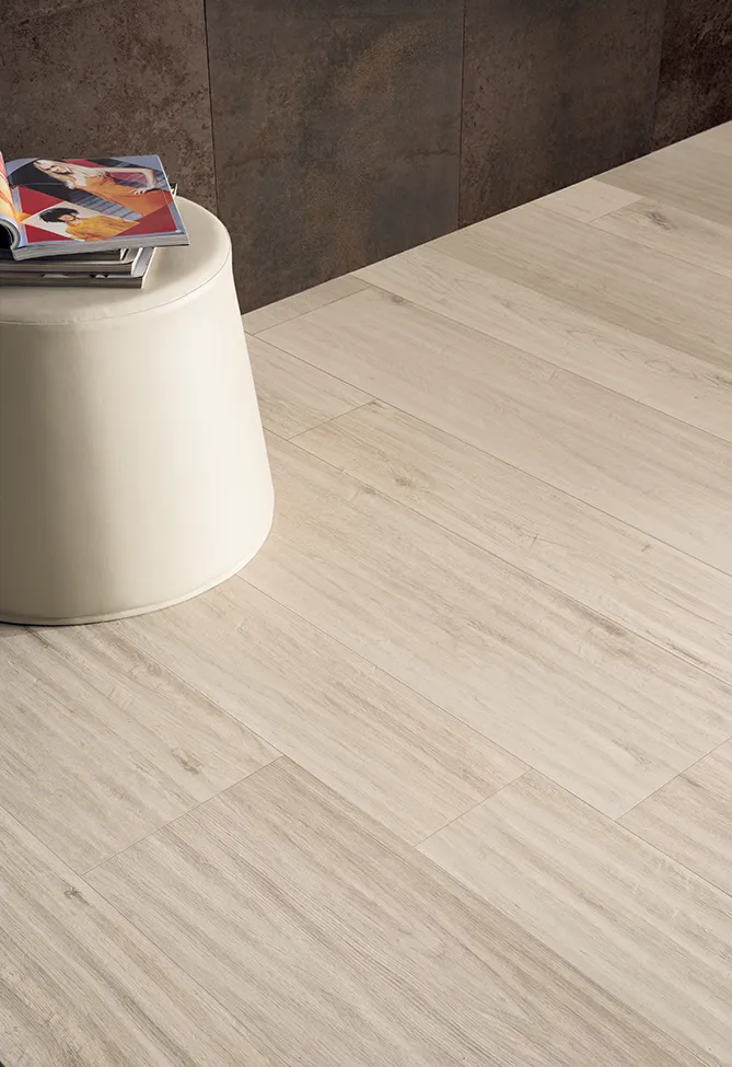 Pose pour le grès cérame effet bois | Ceramiche Keope