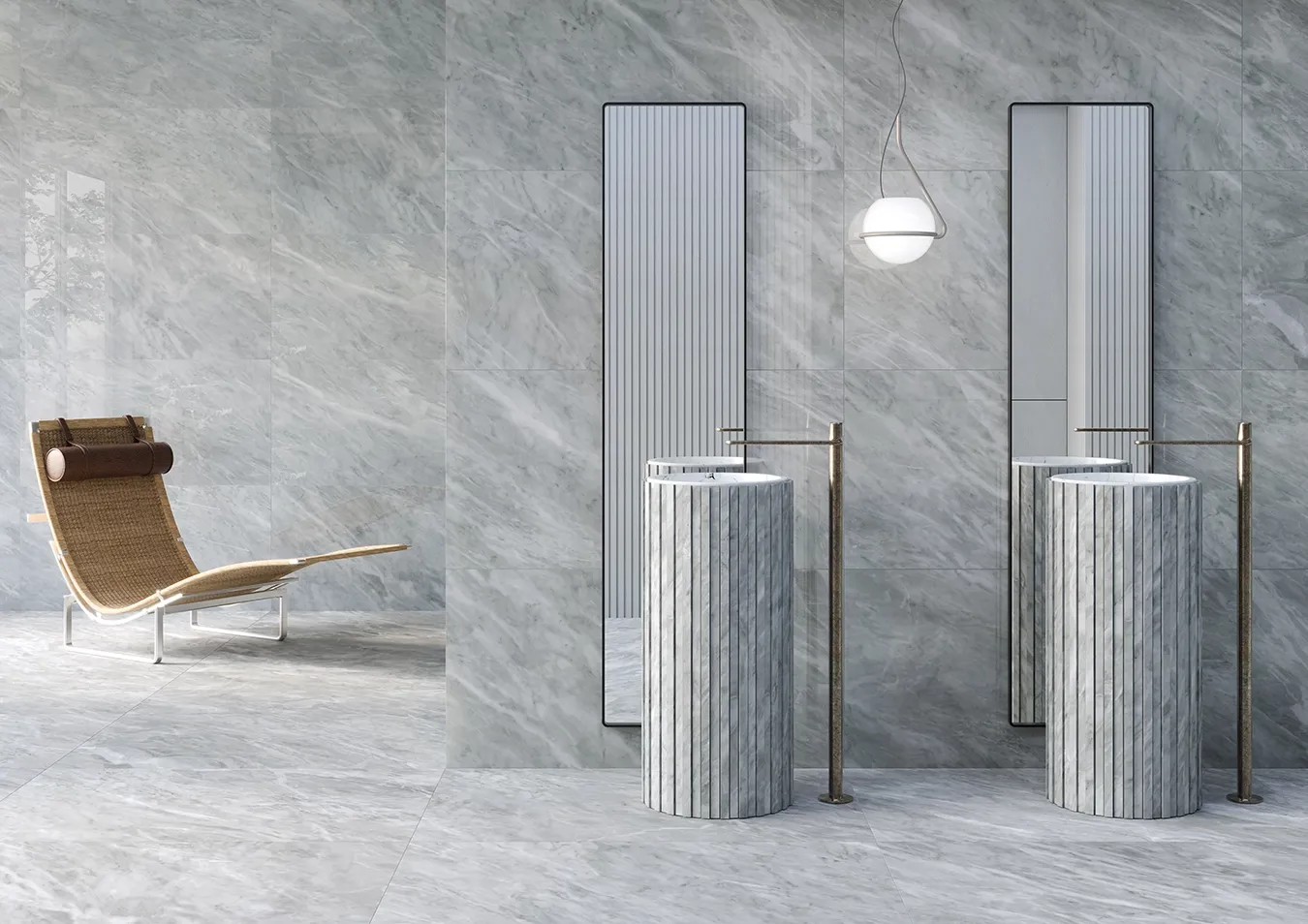 Transforma tu cuarto de baño con azulejos de gres porcelánico gris