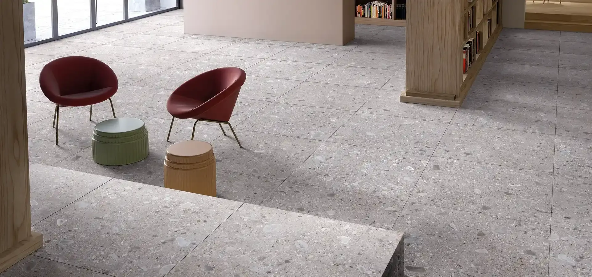 Carrelage gris clair